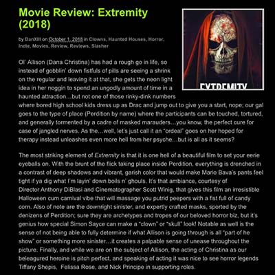 MOVIE REVIEW: EXTREMITY (2018)